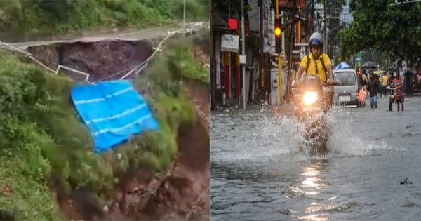 VIDEO : हिमाचल में भारी बारिश से मचा कोहराम, कई जगह भूस्खलन; 7 जिलों में रेड अलर्ट, 5 जिलों में बाढ़ की चेतावनी