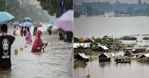 चीन में भारी बारिश के कारण बाढ़ और भूस्खलन, 9 लोग लापता; राहत एवं बचाव कार्य जारी