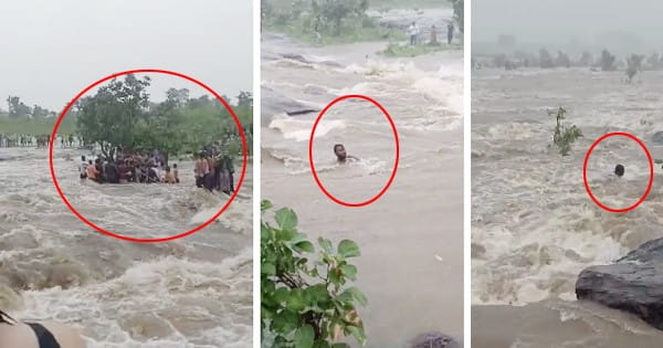 महादेव पानी में बहे भोपाल के युवा का शव मिला, दोस्तों के साथ गया था नहाने, VIDEO में देखें कैसे पानी बढ़ने से कई लोग फंस गए थे