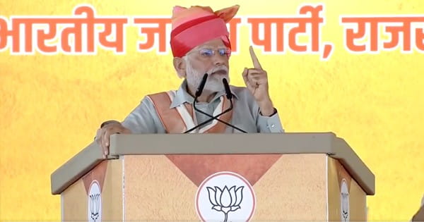 राजस्थान के सीकर में PM मोदी : बोले- कांग्रेस की लूट की दुकान का ताजा प्रोडक्ट है 'लाल डायरी'; विपक्षी गठबंधन I.N.D.I.A को लेकर कही ये बात