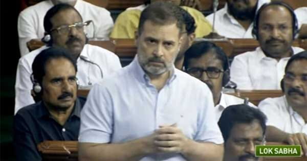 केंद्र सरकार पर राहुल का सबसे बड़ा वार : आपने मणिपुर में भारत माता की हत्या की, आप देशद्रोही हो; मोदी की तुलना रावण से की