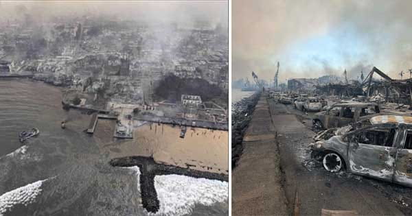 अमेरिका के जंगलों में 100 साल की सबसे भयानक आग : लपटों से घिरा हवाई द्वीप का यह शहर जलकर हुआ खाक, अब तक 93 की मौत; देखें VIDEO
