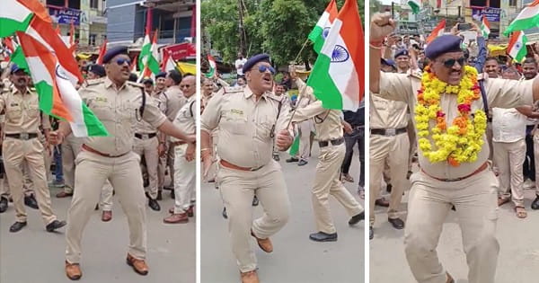 इंदौर : देशभक्ति गाने पर जमकर थिरके गांधीनगर के थाना प्रभारी, सोशल मीडिया पर वायरल हुआ VIDEO, पहले भी नाचने के वीडियो को लेकर हो चुके हैं लाइन अटैच