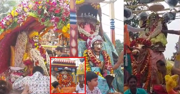 VIDEO : सावन के 6वें सोमवार घटाटोप स्वरूप में दर्शन देने निकले बाबा महाकाल; प्रजा ने किया राजा का स्वागत