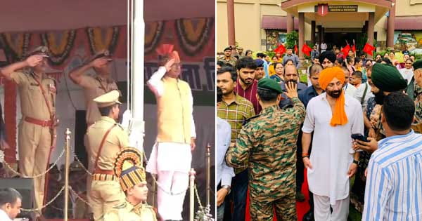 MP में 77वां स्वतंत्रता दिवस समारोह : लाल परेड मैदान में CM शिवराज ने फहराया तिरंगा, तारा सिंह के गेटअप में महू पहुंचे सनी देओल