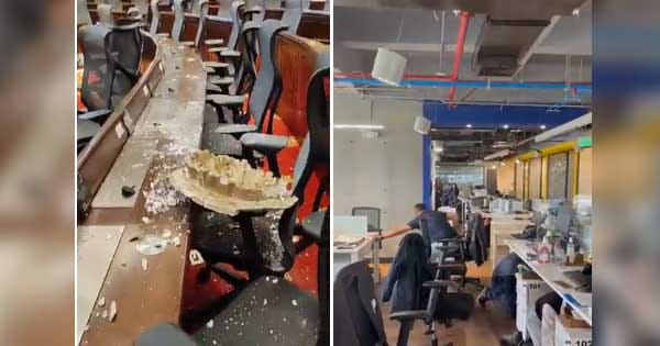 कोलंबिया में भूकंप के तेज झटके : राजधानी बोगोटा में आया 6.3 तीव्रता का भूकंप, एक महिला की मौत; संसद की छत का एक हिस्सा भी टूटकर गिरा