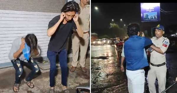 इंदौर में सड़कों पर उतरी 36 थानों की पुलिस : कॉम्बिंग गश्त के दौरान बदमाशों से लगवाई उठक-बैठक, देखें VIDEO
