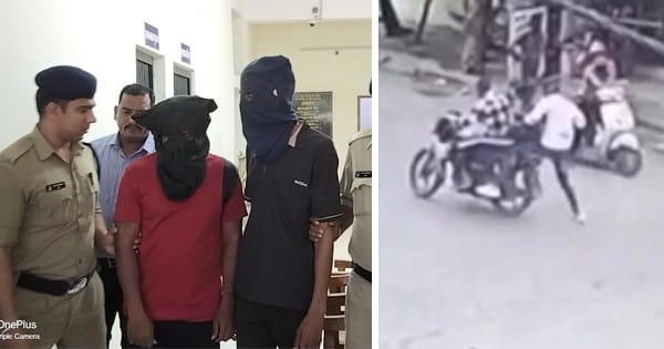 इंदौर : 15 अगस्त को तिरंगा यात्रा पर पेट्रोल बम फेंकने वाले दो आरोपी गिरफ्तार, एक फरार; तीनों बदमाश बाइक पर भागते हुए CCTV कैमरा में हुए थे कैद