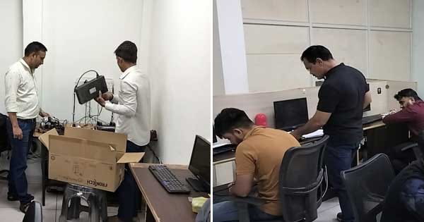 इंदौर : शेयर ट्रेडिंग के नाम पर इलाहाबाद के डॉक्टर से 8 लाख की ठगी, क्राइम ब्रांच ने छापेमार कार्रवाई कर फर्जी ट्रेडिंग कंपनी के 15 कर्मचारियों को किया गिरफ्तार
