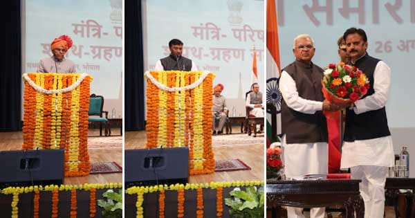 शिवराज मंत्रिमंडल में शामिल हुए 3 नए मंत्री : विधायक राजेंद्र शुक्ला, गौरीशंकर बिसेन और राहुल लोधी ने ली शपथ; 1 पद अब भी खाली