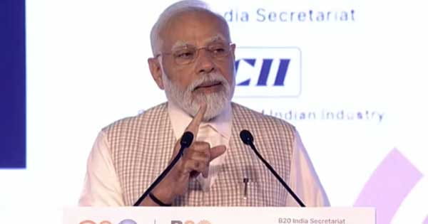 B20 Summit India : PM मोदी बोले- ग्रीन क्रेडिट को ग्लोबल मूवमेंट बनाएं, चंद्रयान-3 की सफलता को बताया इनोवेशन का उत्सव