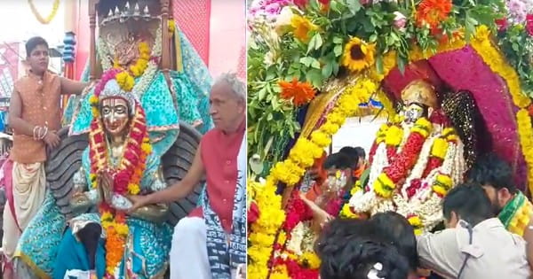VIDEO : धूमधाम के साथ निकली भादो मास की पहली सवारी, राजाधिराज बाबा महाकाल ने चांदी की पालकी में चंद्रमौलेश्वर स्वरूप में दिए दर्शन
