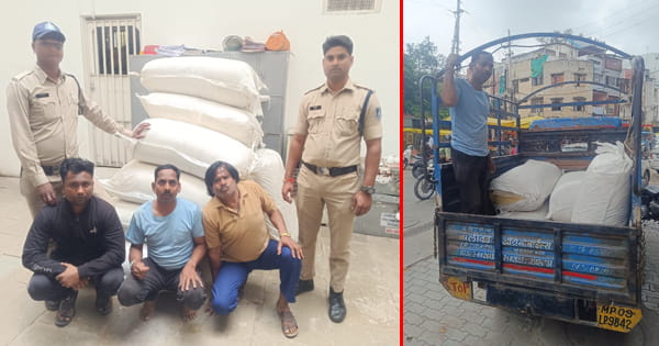 इंदौर पुलिस ने पकड़ी 1.25 लाख की 373 किलो अवैध भांग, 3 आरोपियों को किया गिरफ्तार, लंबे समय से कर रहे थे तस्करी, देखें VIDEO