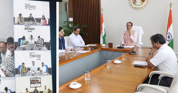 CM हाउस में कलेक्टर-कमिश्नर की बैठक : शिवराज बोले- कृषि के लिए 10 घंटे बिजली आपूर्ति सुनिश्चित करें; कानून व्यवस्था समेत कई अहम मुद्दों को लेकर दिए दिशा-निर्देश