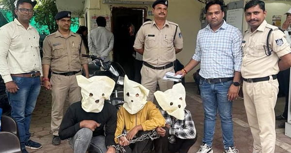 इंदौर : कॉलेज स्टूडेंट्स का मोबाइल लूट फरार हो जाते थे आरोपी, विजय नगर पुलिस ने 3 चोरों को किया गिरफ्तार, देखें VIDEO