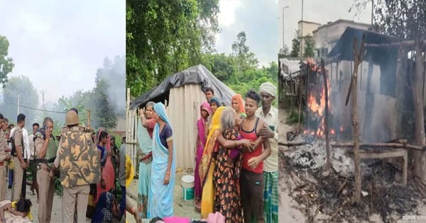 VIDEO : यूपी में ट्रिपल मर्डर से सनसनी... बेटी, दामाद और पिता की गोली मारकर हत्या, बेकाबू भीड़ ने 6 से ज्यादा घरों को फूंका