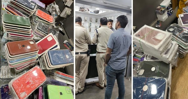 इंदौर : दिल्ली से आए Apple के अधिकारी, चार दुकानों से जब्त की 1292 डुप्लीकेट एसेसरीज, नकली होलोग्राम लगाकर बेच रहे थे एसेसरीज