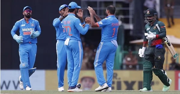 IND vs BAN : बांग्लादेश ने भारत को दिया 266 रनों का टारगेट, शाकिब-तौहिद के अर्धशतक