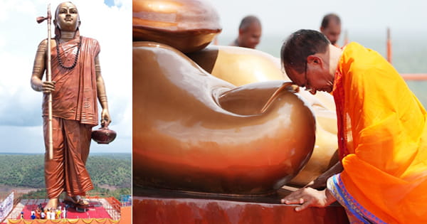 ओंकारेश्वर : उत्सव के रंगों में सराबोर हुआ 'एकात्म धाम', देखिए ड्रोन कैमरे में कैद खूबसूरत नजारा...