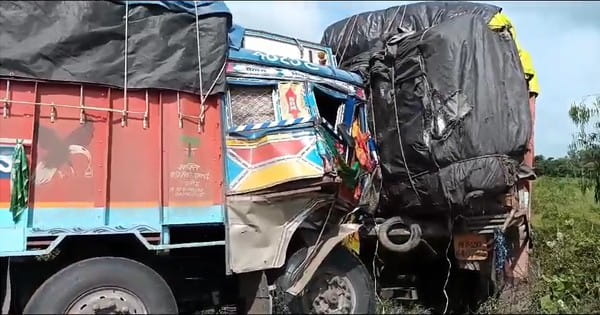 सिहोरा : खड़े ट्रक में पीछे से जा घुसा दूसरा ट्रक, चार लोगों की मौत, NH-30 पर मोहतरा टोल प्लाजा के पास की घटना