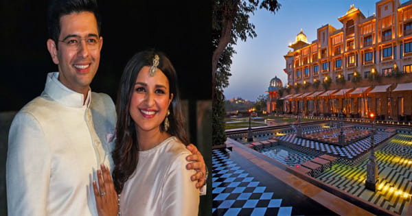Parineeti-Raghav Wedding : राघव-परिणीति की हल्दी सेरेमनी, पंजाबी गानों पर झूमी चड्ढा और चोपड़ा "फैमिली"