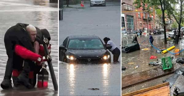 New York Flood Update : गवर्नर ने जलवायु परिवर्तन को बताया न्यूयॉर्क में आई बाढ़ का कारण, कहा- यह "न्यू नार्मल" को दर्शाता है