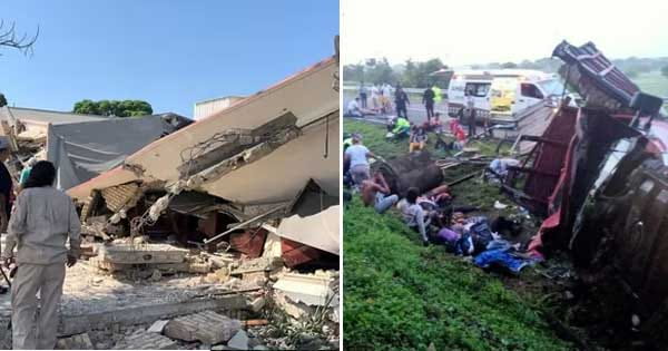 मेक्सिको में दो बड़े हादसे, 19 लोगों की मौत : तमाउलिपास में चर्च में प्रार्थना सभा के दौरान गिरी छत, चियापास में पलटा क्यूबाई प्रवासियों से भरा ट्रक