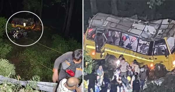 नैनीताल में बड़ा हादसा : खाई में गिरी हरियाणा के हिसार की स्कूल बस, एक बच्चे समेत 7 लोगों की मौत