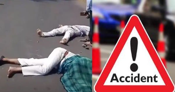 सीहोर में हादसा : हार्वेस्टर की चपेट में आने से बाइक सवार दो युवकों की मौत, महिला गंभीर रूप से घायल