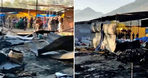 हिमाचल : कुल्लू दशहरा उत्सव के दौरान कुछ दुकानों और टेंट में लगी आग, कई टेंट और दुकानें जलकर राख; 2 व्यक्ति भी झुलसे