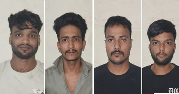 इंदौर : किसान के घर चोरी करने वाले 4 आरोपी गिरफ्तार, 20 मिनिट में दिया था वारदात को अंजाम; 5 लाख की हुई थी चोरी