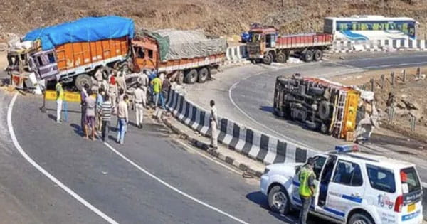 सड़क परिवहन एवं राजमार्ग मंत्रालय की एक रिपोर्ट, साल 2022 में 1.68 लाख लोगों की सड़क हादसों में हुई मौत
