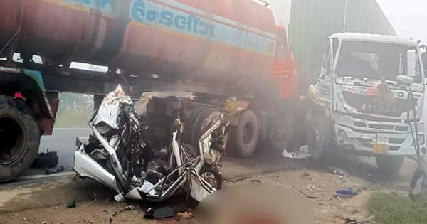 पंजाब के संगरूर जिले में हादसा, तेल टैंकर और कार की टक्कर से 6 की मौत