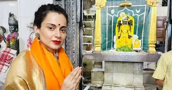 कंगना रनौत ने दिए पॉलिटिक्स में एंट्री के संकेत, कहा- श्रीकृष्ण की कृपा रही तो लड़ूंगी चुनाव; द्वारकाधीश मंदिर में मत्था टेक लिया आशीर्वाद