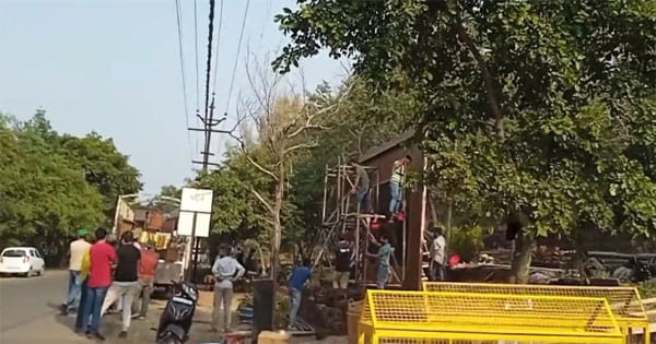 रिलायंस की वेब सीरीज ‘ पान, जर्दा और पर्दा’ की वन विहार में शूटिंग पर बवाल, हटवाया सामान