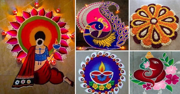 Diwali Rangoli Designs : इस दिवाली इन खूबसूरत रंगोली से सजाएं अपना घर, फूलों और दीयों का भी करें इस्तेमाल; देखें डिजाइन