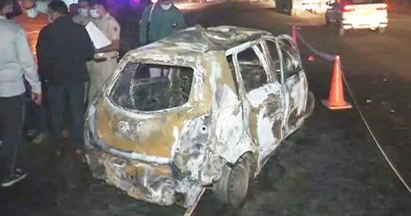 गुरुग्राम में तेल टैंकर दो वाहनों से टकराया, 4 की मौत