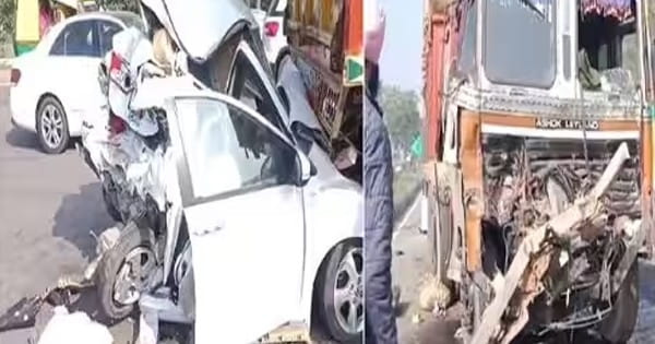 लुधियाना में तेज रफ्तार का कहर... दो दर्जन से अधिक वाहन आपस में टकराए