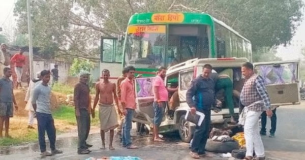 चित्रकूट में दर्दनाक हादसा : जनरथ बस और बोलेरो की टक्कर, बच्चे समेत 5 की मौत, अस्थि विसर्जन कर लौट रहा था परिवार