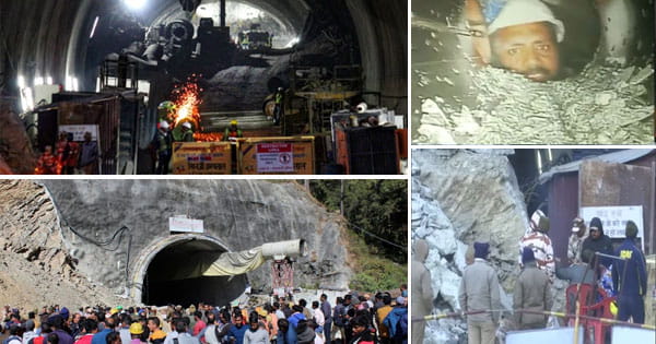 Uttarkashi Tunnel Rescue Update : उत्तरकाशी में 11 दिन से फंसे 41 मजदूर… ऑगर मशीन से ड्रिलिंग, 6 इंच के पाइप से भेजा जा रहा खाना