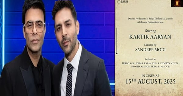 Kartik Aaryan और Karan Johar के बीच दोस्ताना बरकरार, नई फिल्म का किया ऐलान; शेयर किया पोस्टर