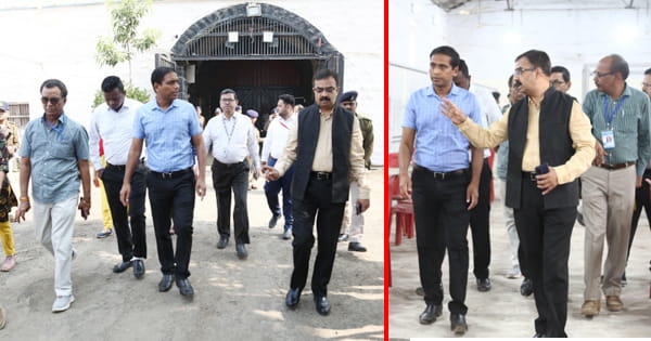 पुरानी जेल में बने स्ट्रॉन्ग रूम पहुंचे मुख्य निर्वाचन पदाधिकारी अनुपम राजन, मतगणना की तैयारी और सुरक्षा व्यवस्था का लिया जायजा