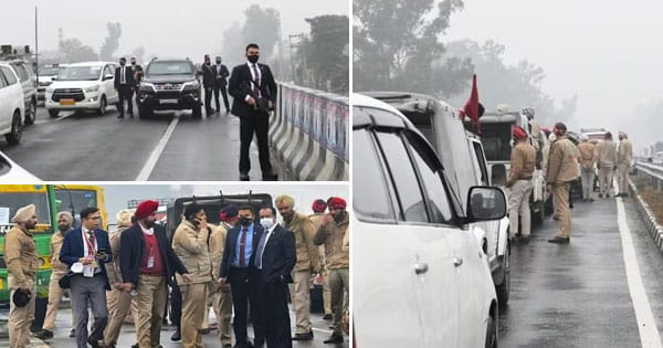 PM मोदी की सुरक्षा में चूक मामले में बड़ी कार्रवाई : पंजाब पुलिस के 7 अफसर सस्पेंड, फिरोजपुर में पाक बॉर्डर के पास 20 मिनट रुका था काफिला