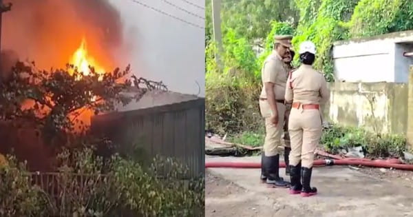 चेन्नई में साबुन पाउडर के गोदाम में लगी भीषण आग, 100 करोड़ का सामान जलकर खाक