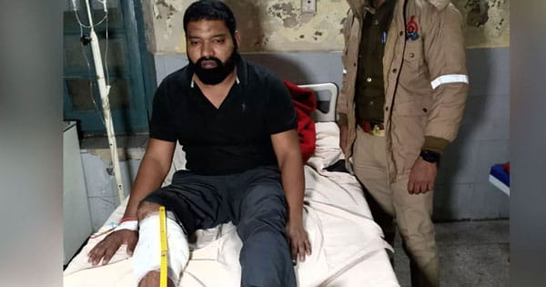 बुलंदशहर में पुलिस के साथ मुठभेड़ में इनामी बदमाश गिरफ्तार, गोली लगने से हुआ घायल