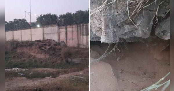 हिंडन एयरबेस की सुरक्षा में सेंध लगाने की कोशिश, बाउंड्री वॉल के पास खोदी गई 4 फीट गहरी सुरंग
