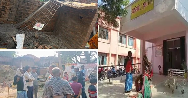 कौशांबी में निर्माणाधीन मकान गिरने से एक व्यक्ति की मौत, 3 अन्य घायल