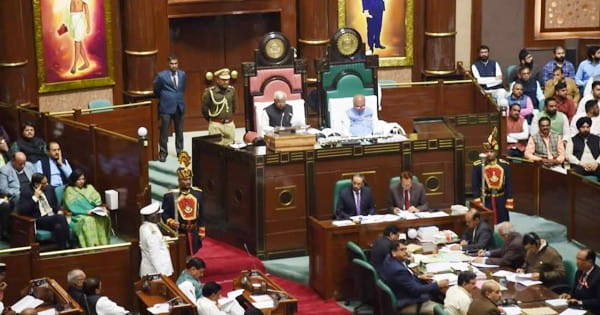 MP Assembly Session 2023 : विधानसभा में राज्यपाल का अभिभाषण, मंगू भाई पटेल ने सरकार की उपलब्धियां गिनाई, तस्वीर विवाद पर स्पीकर बोले-कमेटी बनाऊंगा