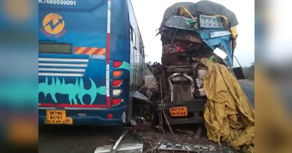 इंदौर-इच्छापुर हाईवे पर हादसा, बस और ट्रक की टक्कर से एक की मौत; 8 घायल; सामने आई ये वजह