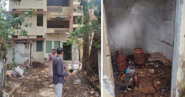 भोपाल : जर्जर बिल्डिंग में चल रहा था अवैध गैस रिफिलिंग का धंधा, घरेलू सिलेंडरों से कारों में भरी जा रही थी गैस, सप्लाई विभाग की टीम ने मारा छापा
